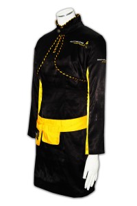 BG022 tailor made lady promote short dressing coat supplier hk company